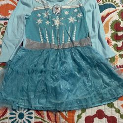 Frozen Elsa Dress With Cape 4t