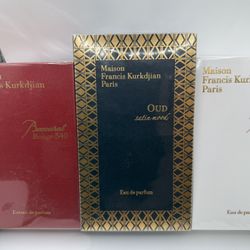 New Boxed Luxury Fragrances – Baccarat Rouge / Oud Satin Mood