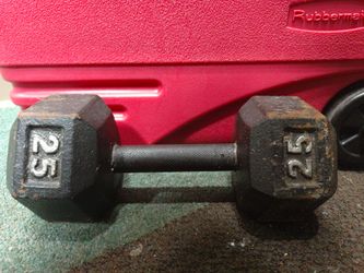 25 lb Cast Iron Hex Dumbbell