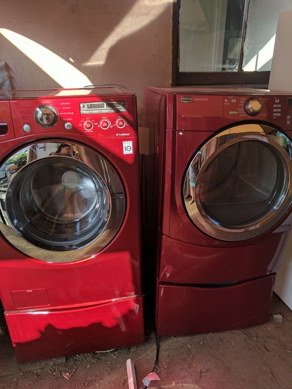 Front Load Lg Steam Washer Maytag 3000 Series Dryer W Pedestals Open In The Continue To Mobile Website