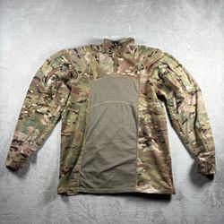 US Army Combat Shirt Multicamo Military Flame Resistant Men’s Size Medium#10A