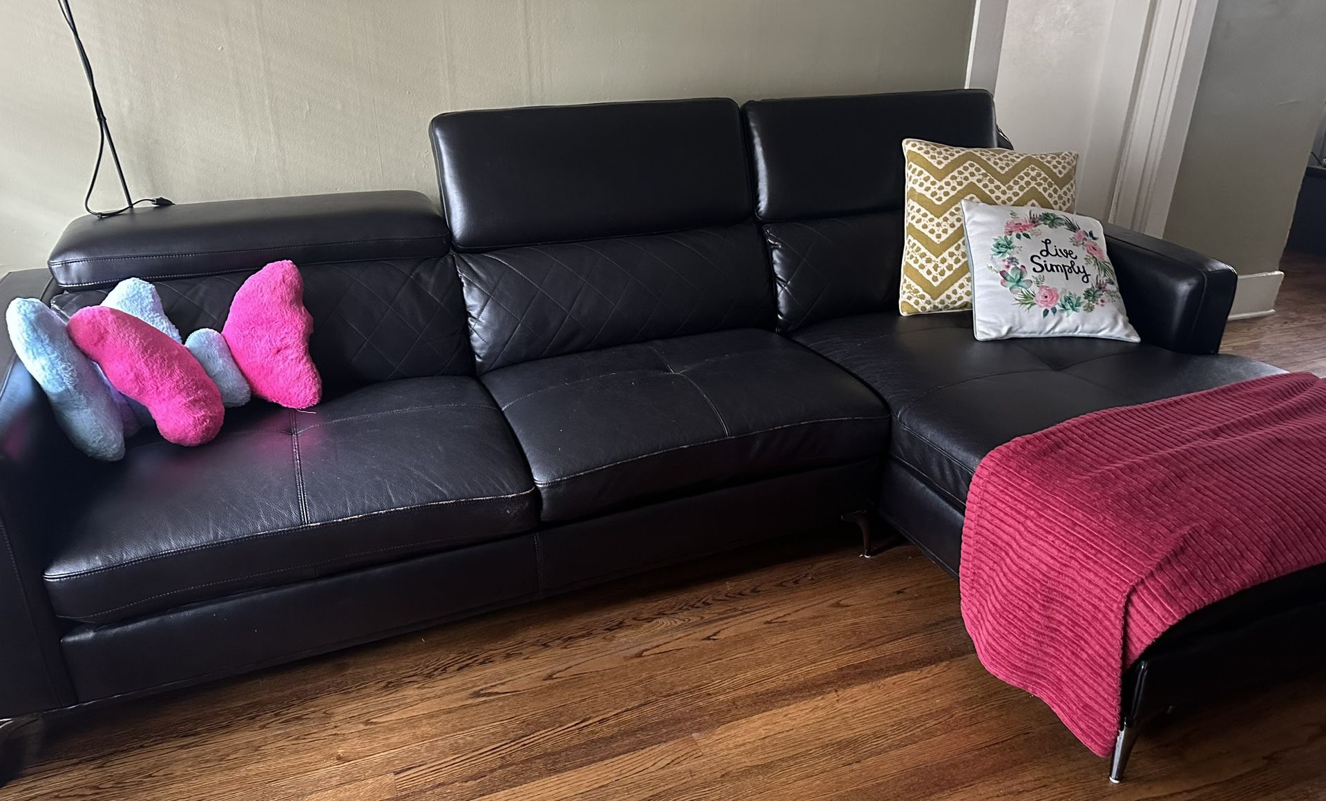 Sectional Black Couch