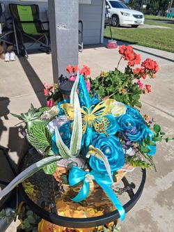Ribbon flowers
