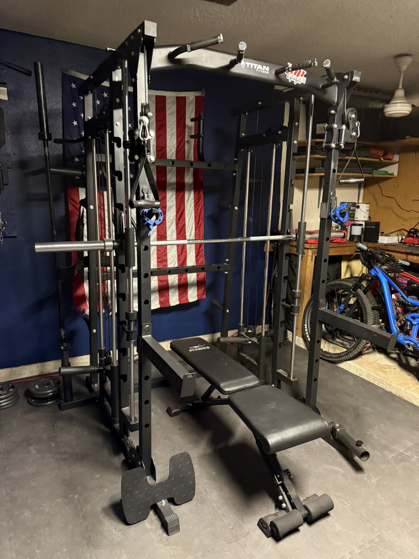 FULL BODY Titan Fitness Smith Machine