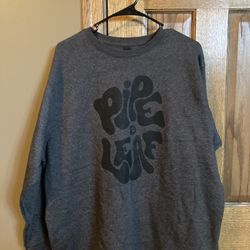 Pipe And Leaf Stoner Crew neck Sweatshirt 