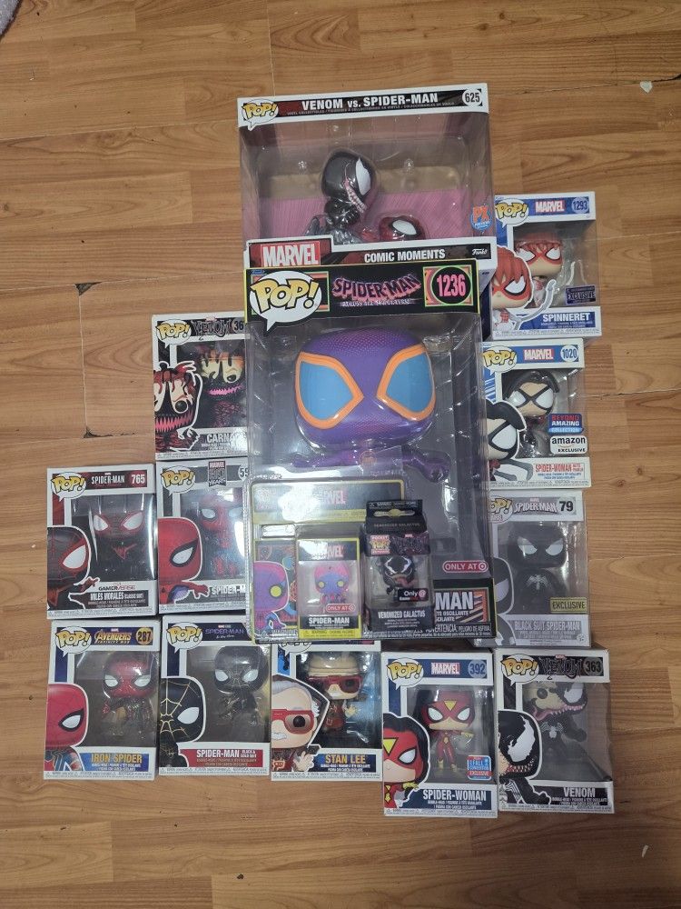 Spiderman Funko Pop Collection 