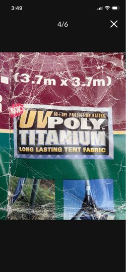 Firm price Northwest 12 x 12 deluxe  Sun Shelter UV poly Titanium long lasting tent fabric picnic beach n camping complete set all parts are there