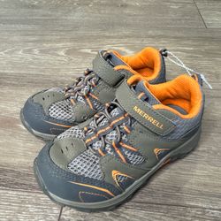 Merrell Boys Trail Chaser Hiking Sneaker Gunsmoke/Orange, Size 10M