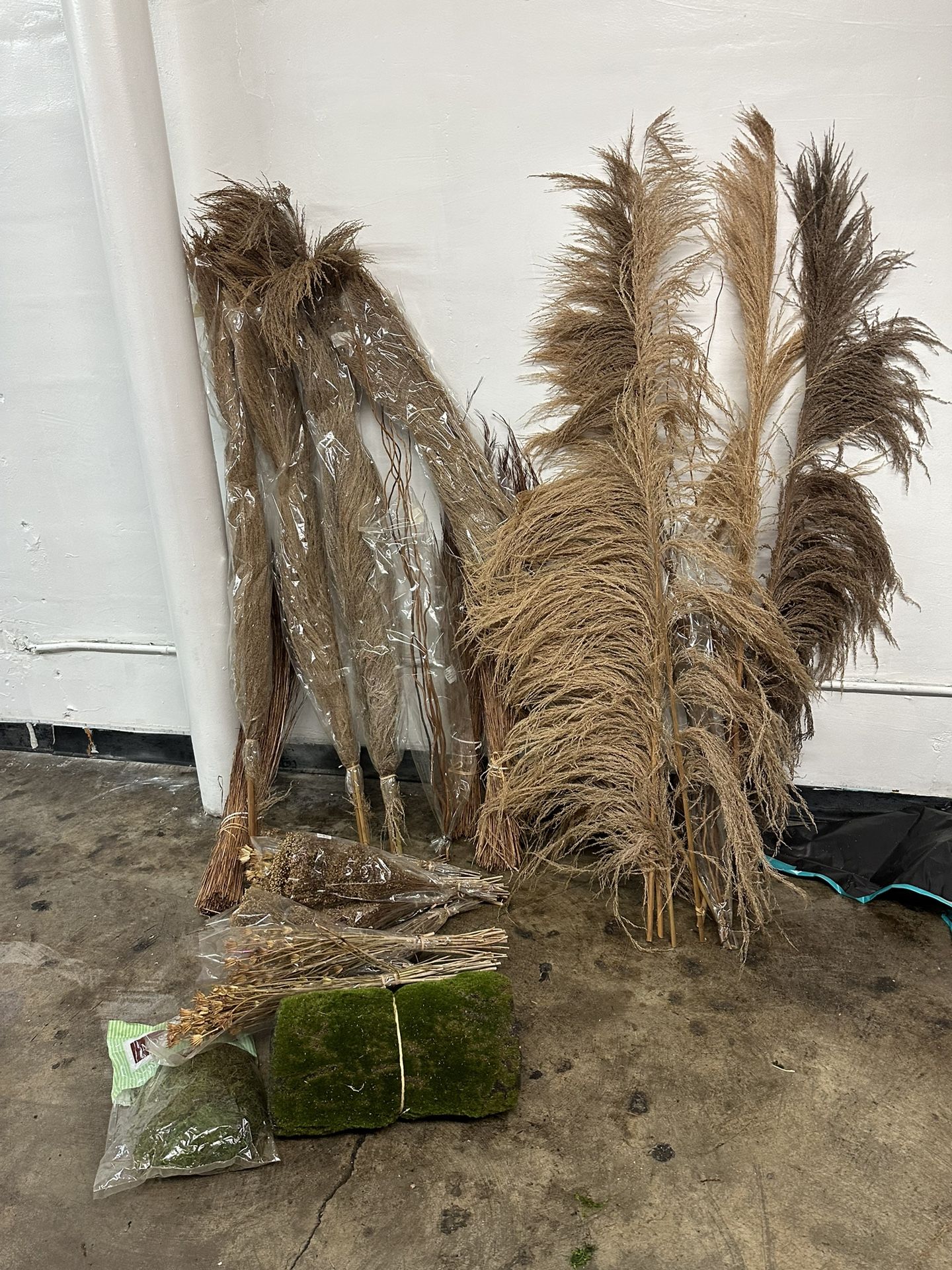 Fake Plant Props Art Design Moss Leaves Brown Hay Dead Plants Brown 