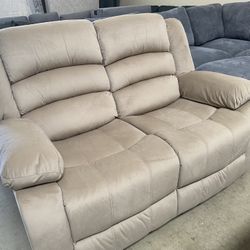 RECLINING SOFA AND LOVE SEAT 4 recliners $999 (msrp $1,699)