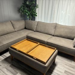 Macy’S Sectional Sofa & Ottoman