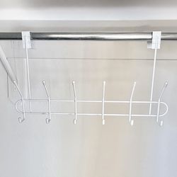 Over-the-Rod Closet Hook Organizer – White (Space Saver)