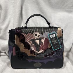 Disney The Nightmare Before Christmas Jack & Sally Beaded Handbag – NEW w/ Tags