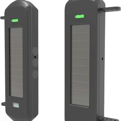 Solar Wireless Outdoor Photoelectric 3 Beam Sensor Waterproof(IP66) Wireless Transmission Range Up to 1/2 Mile Infrared Detection Range Up to 300 Feet