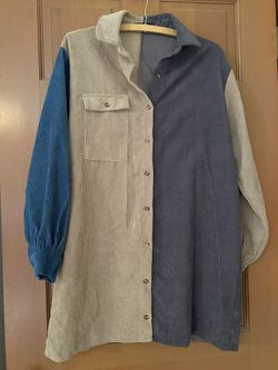 NastyGal Corduroy Shirt Dress