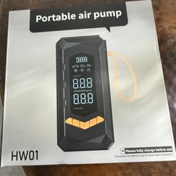 Portable Air Pump for Car tires, bike tires, pool toys etc 