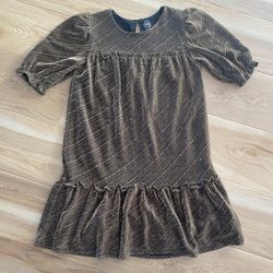 Wonder Nation Girls Gold Dress