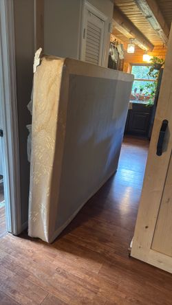 Clean old school, I think queen box spring