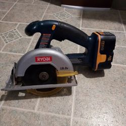 Ryobi 18v Circle Saw + Battery Included In Good Working Condition,  50.