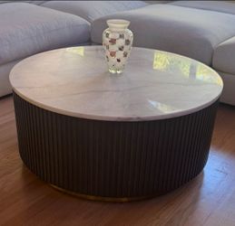 Sophisticated marble coffee table