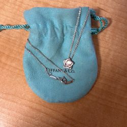 Sterling Tiffany & Co. Elsa Peretti Small Star Pendant Necklace Hi