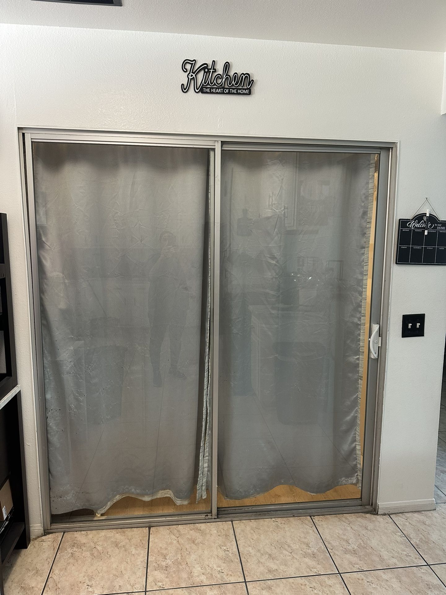 2 Glass Sliding Doors FREE