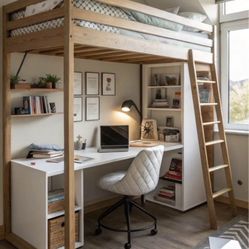 Loft Beds With Integrated Desk Area 