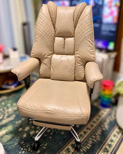 EXCEBET Big & Tall Executive Office Chair – 400 lb Capacity – Beige