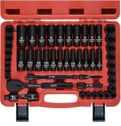 3/8" Drive Impact Socket Set