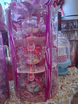 Boys and girls baby shower decorations.
