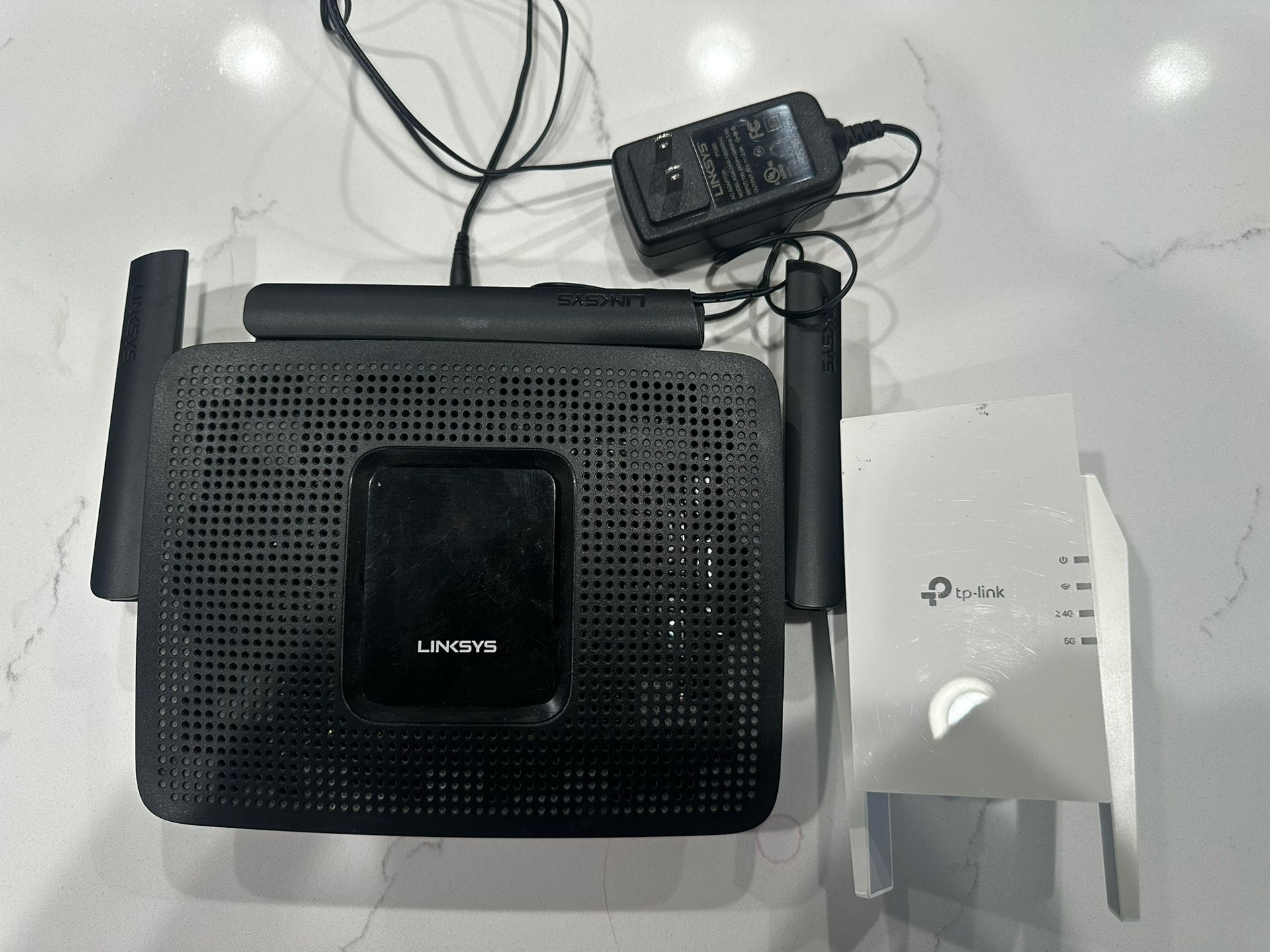 Linksys MR9000 AC3000 Wi-Fi 5 Router and TP-link RE505x Range Extender Bundle