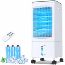 Portable Air Cooler Fan – 5.5L, Remote, 3 Speeds