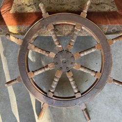 Antique Ships Wheel Captain Wheel Nautical Decor