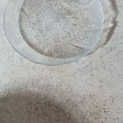 Vintage glass plate