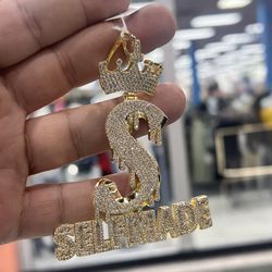 Large Self Made Pendant available in Gold and Silver