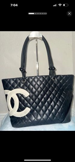 Chanel Black Quilted Cambon Tote
