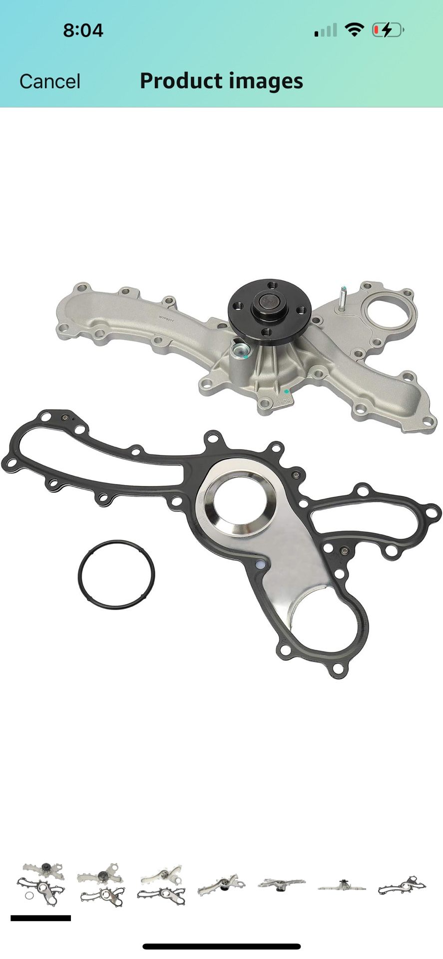 DRIVESTAR AW6047 Professional Water Pump Kit with Gasket 2006-2018 for Toyota Camry 2005-2018 Avalon 2008-2017 Highlander RAV4 Sienna Venza, for Lexus