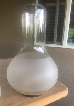 Hurricane Lamp Shade with Frosted Base