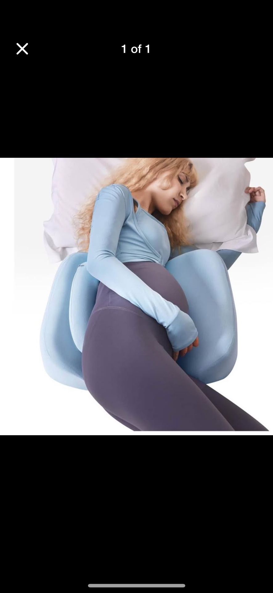 Memory foam pregnancy pillow
