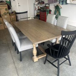 Amish Oak And Cherry Kitchen Table