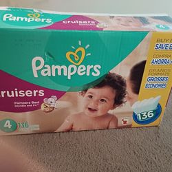 Pamper Size 4.  ,136 Count.