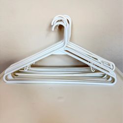 16 White Hangers