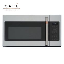 Cafe  1.9-cu ft 1000-Watt Over-the-Range Microwave with Sensor Cooking (Stainless Steel)