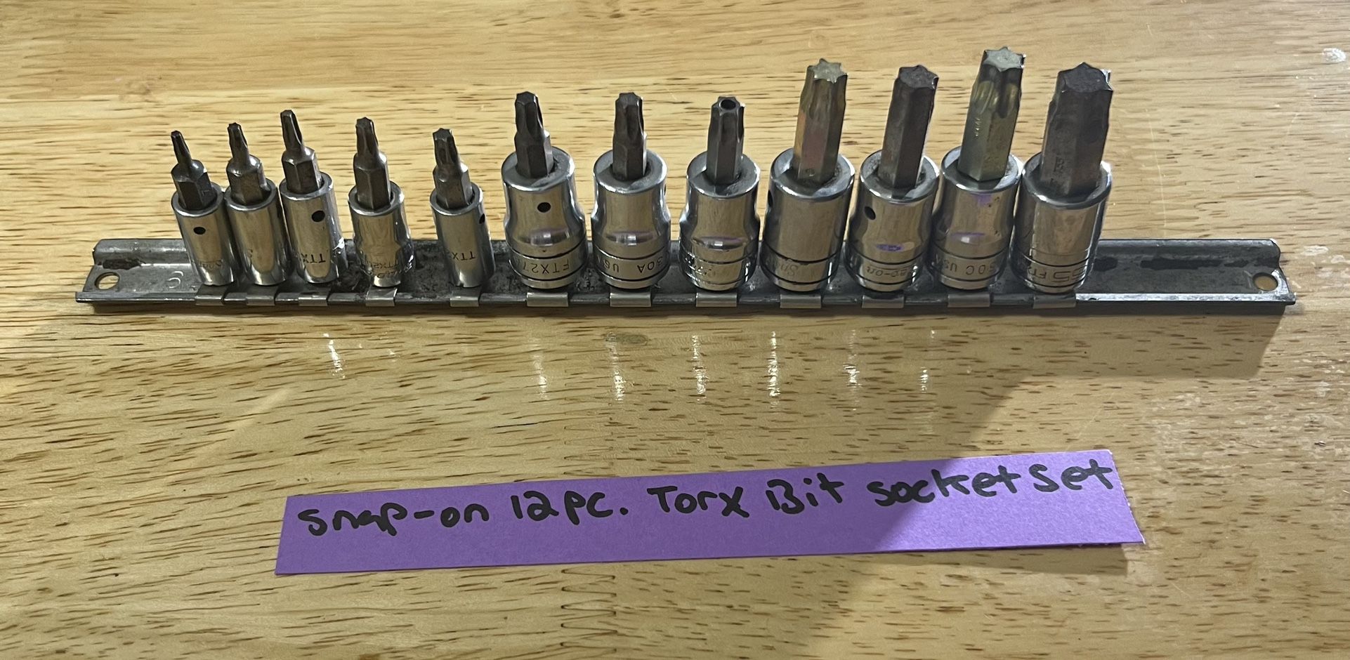 Snap - On 12 pc Combination Drive TORX Bit Standard Socket Set