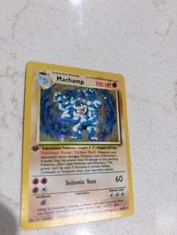 Vintage Machamp Holo 1st Edition #8/102 - WOTC Base Set TCG