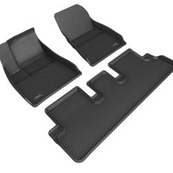 3D max spider Floors Mats; Tesla model 3