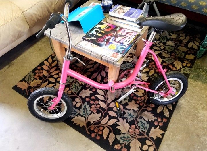π Pink-on-the-Go Folding Mini Bike π