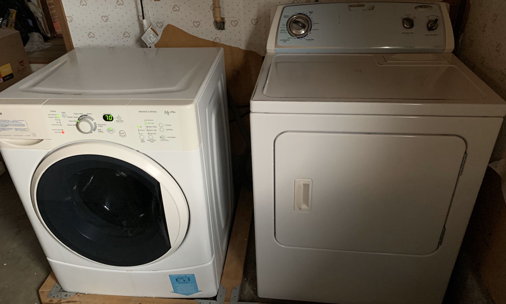 used kenmore washer and whirlpool dryer