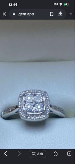 White Gold Diamond Engagement Ring