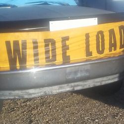 Wide Load Vinyl Banner